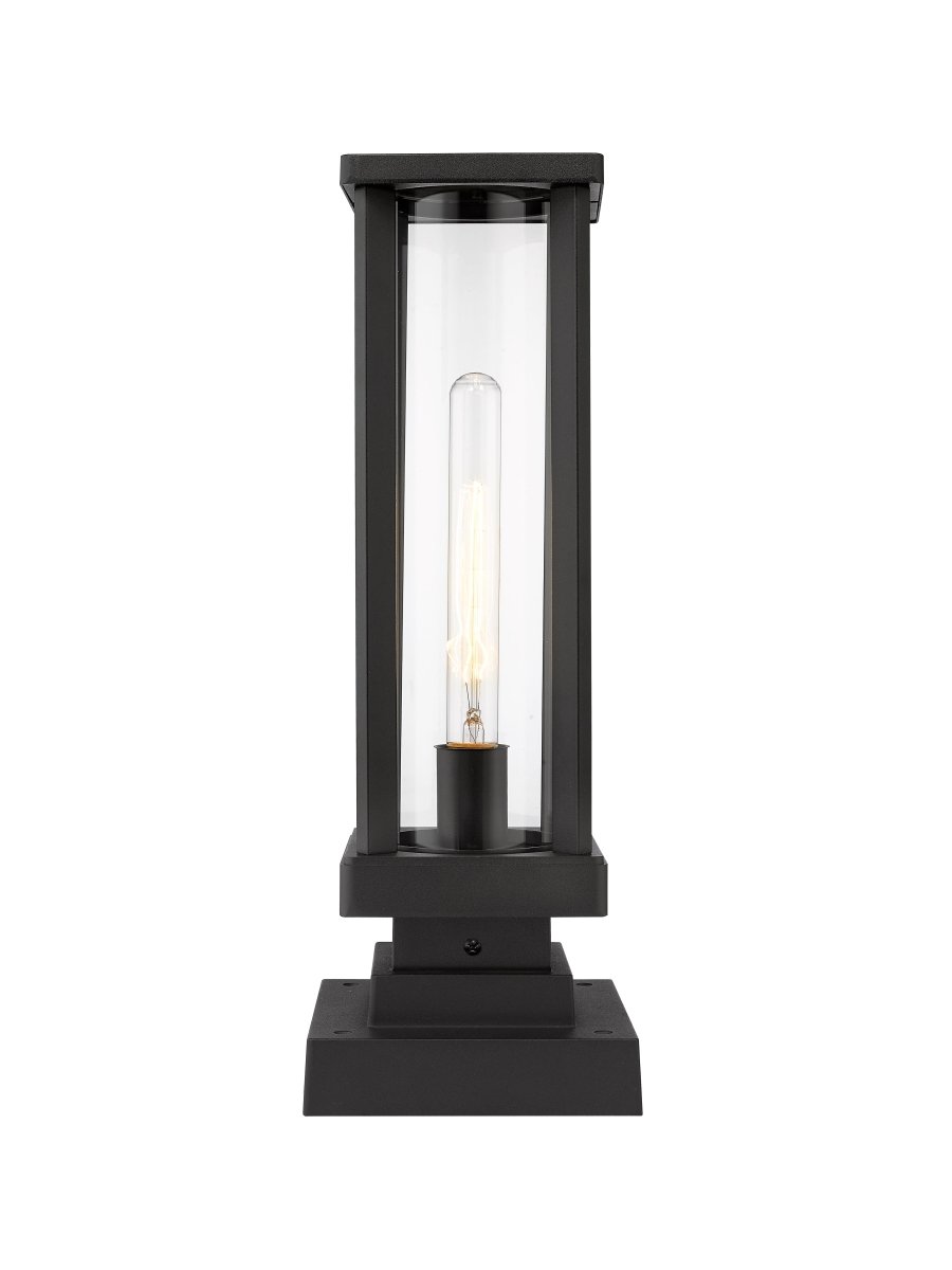 Lanterne extérieure sur socle Glenwood - Carré 17 1/2" by Z-Lite | Luminaires & cie