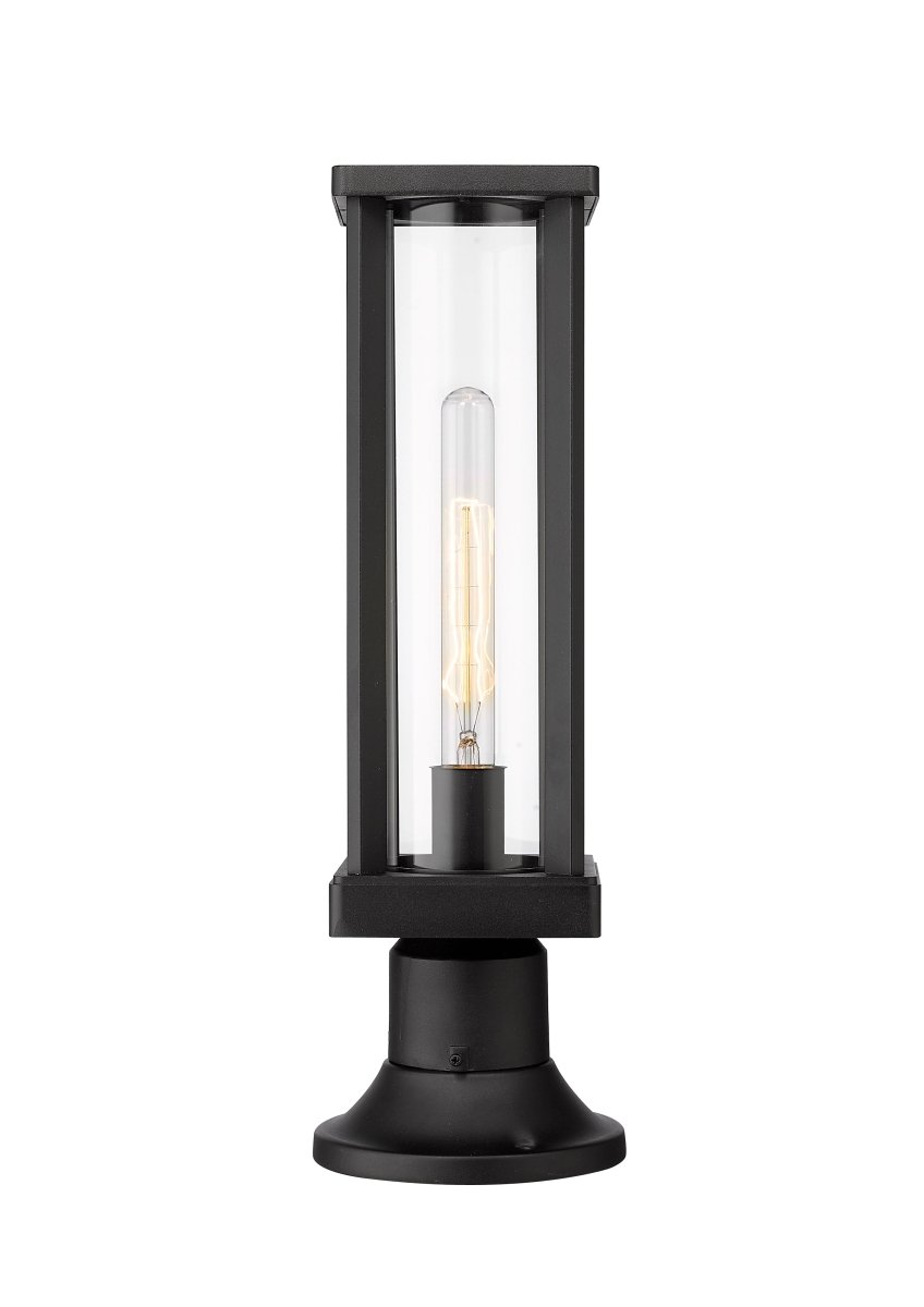Lanterne extérieure sur socle Glenwood - Carré 17 1/2" by Z-Lite | Luminaires & cie