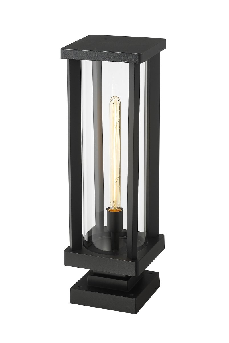 Lanterne extérieure sur socle Glenwood - Carré 17 1/2" by Z-Lite | Luminaires & cie