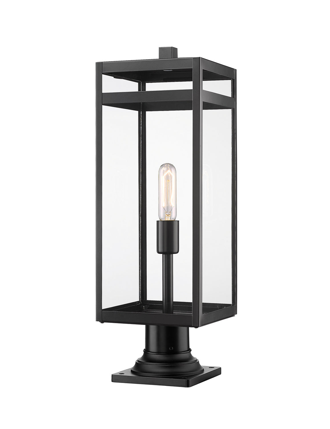 Lanterne extérieure sur socle Nuri Carré, 23 1/2" – Z-Lite