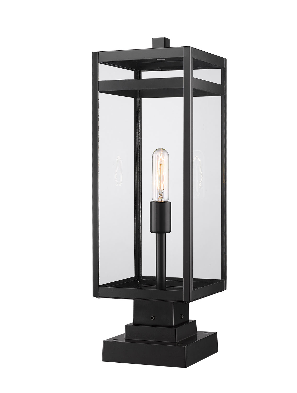 Lanterne extérieure sur socle Nuri Carré décoratif, 23 1/2" – Z-Lite