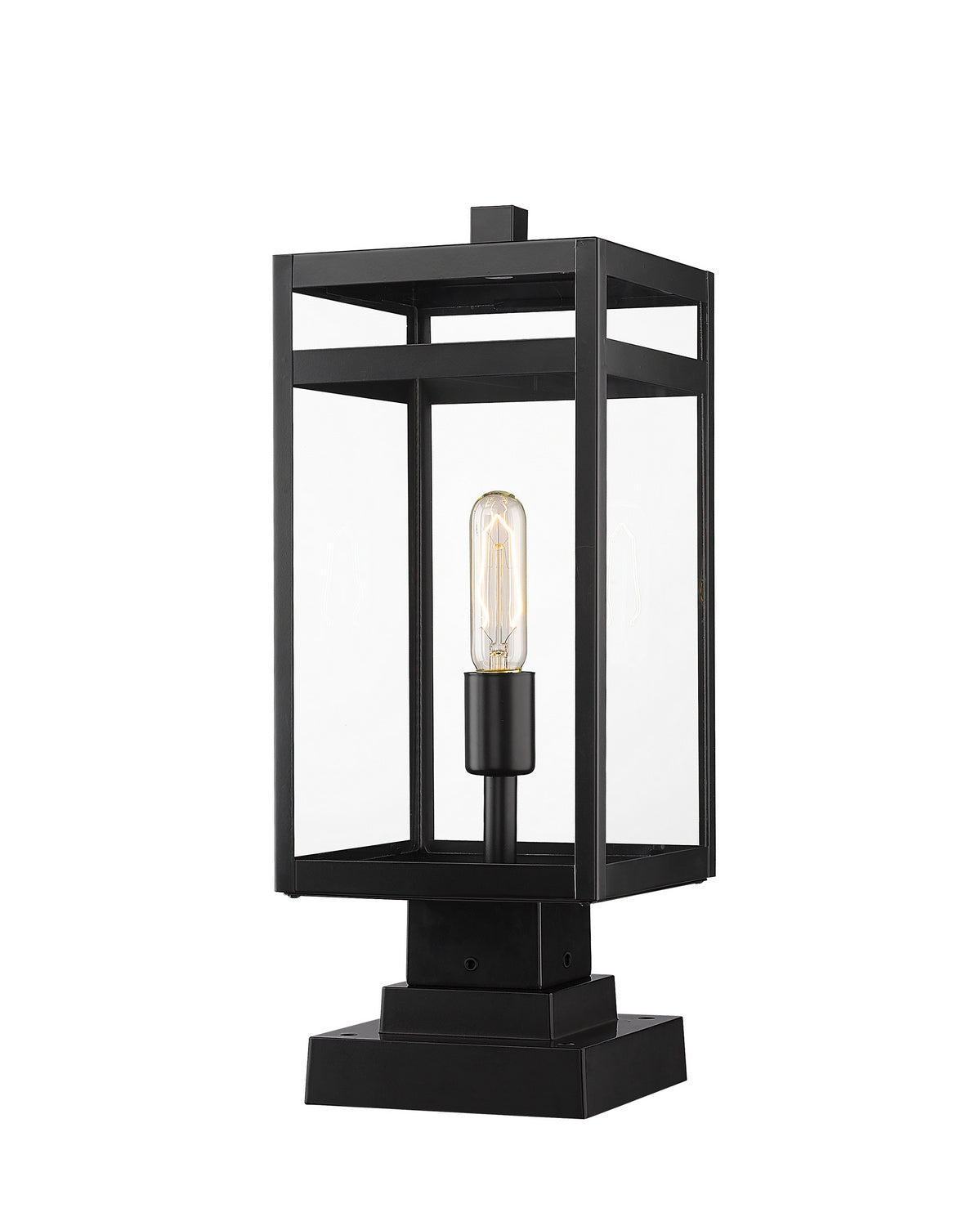 Lanterne extérieure sur socle Nuri Carré décoratif, 19 3/4" – Z-Lite