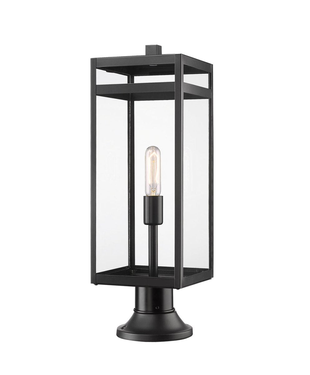 Lanterne extérieure sur socle Nuri - Rond 23 1/2" by Z-Lite | Luminaires & cie
