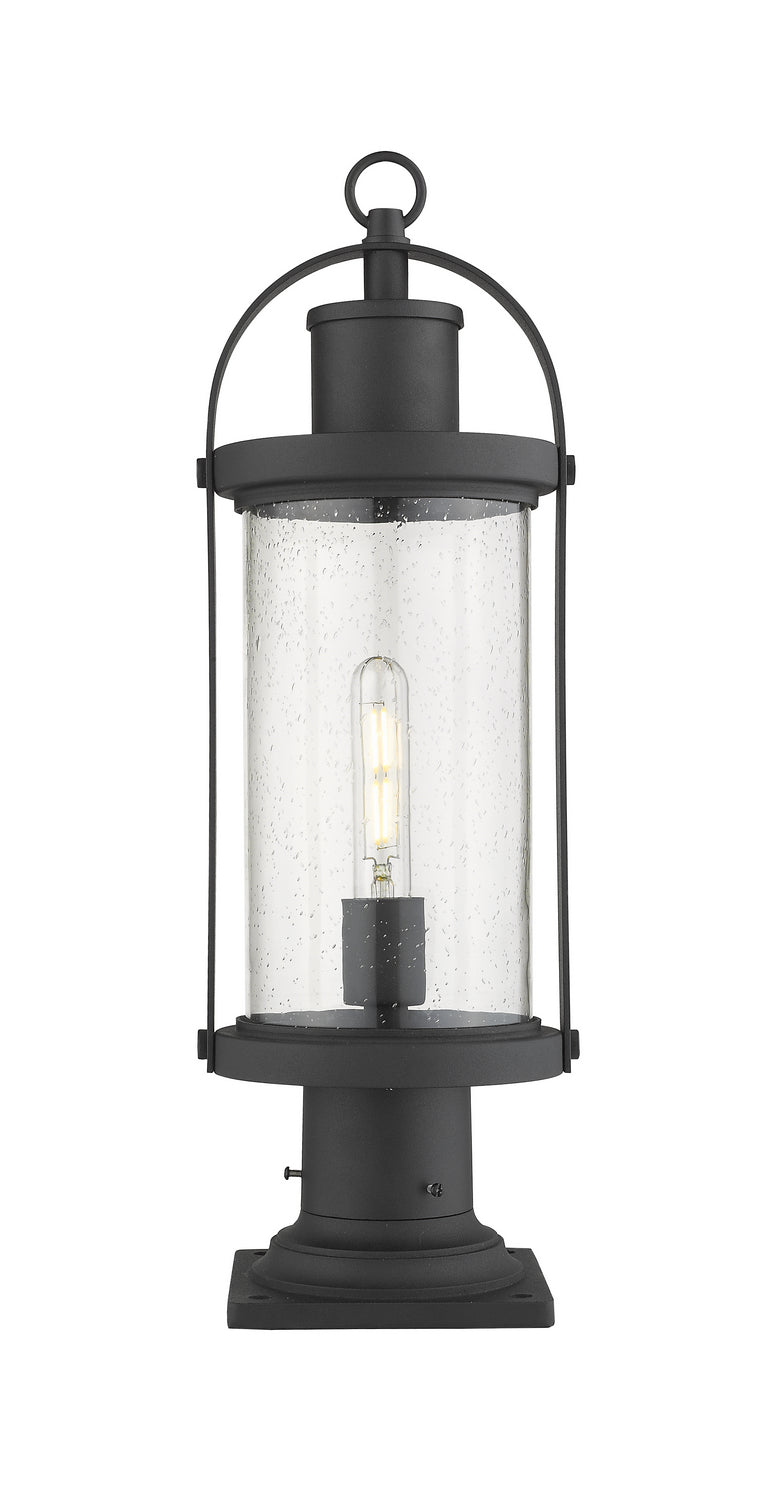Lanterne extérieure sur socle Roundhouse Carré, 7 1/2" – Z-Lite