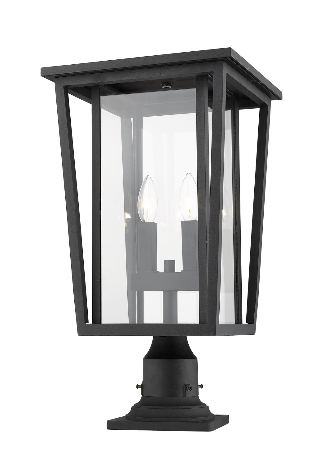 Lanterne extérieure sur socle Seoul Rond, Noir, 11 1/4" – Z-Lite