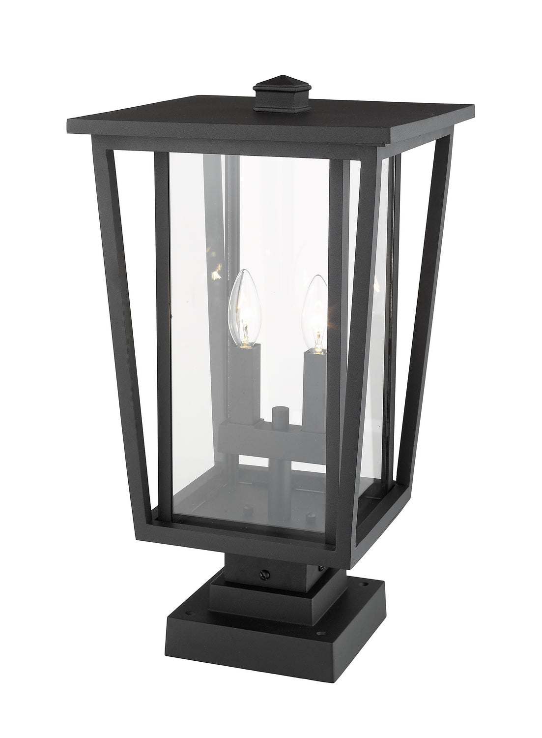 Lanterne extérieure sur socle Seoul Carré, Noir, 11 1/4" – vue 3