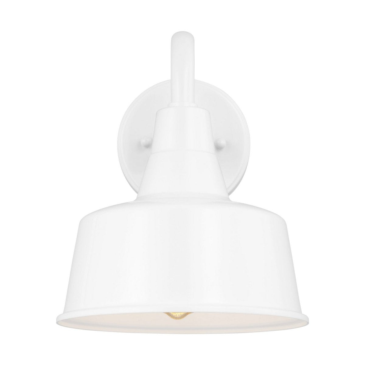 Lanterne murale extérieure Barn Light - Blanc 8" Aluminium by Visual Comfort Studio | Luminaires & cie