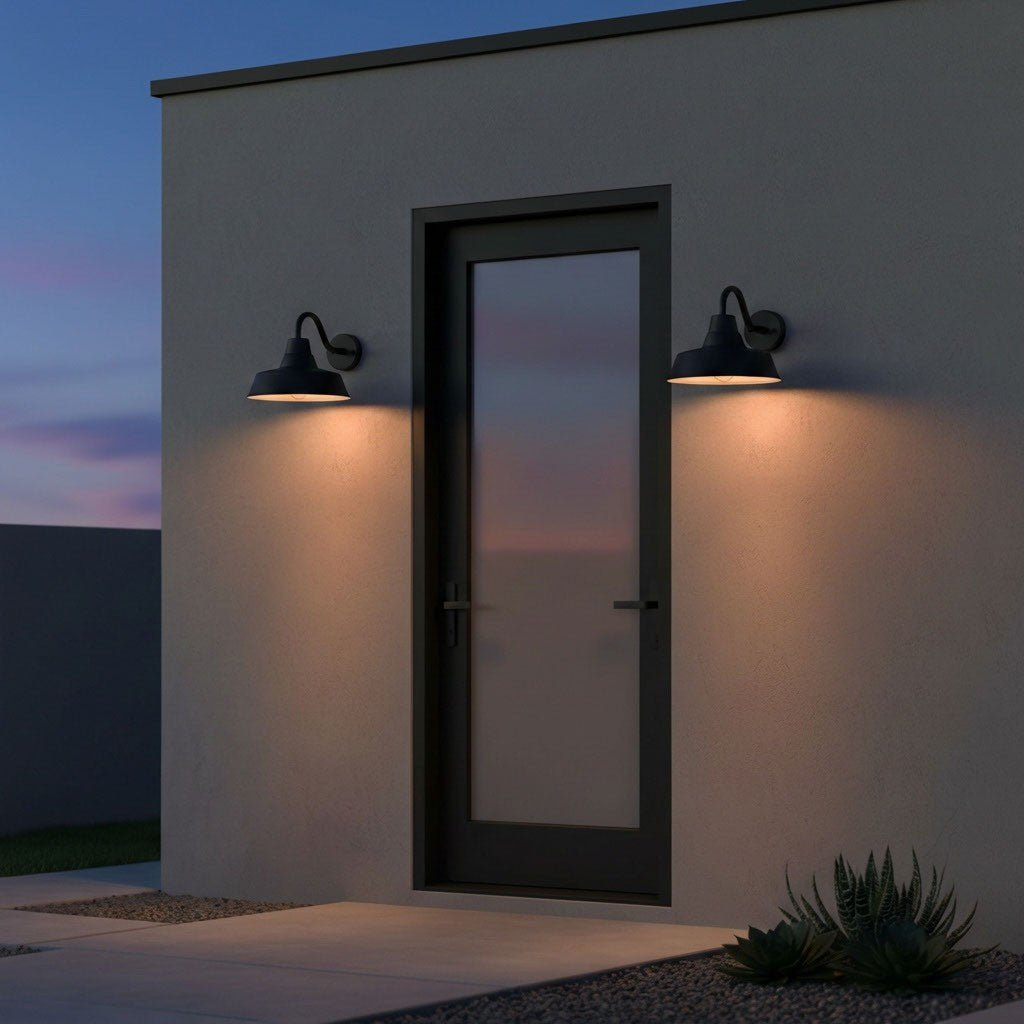 Lanterne murale extérieure Barn Light - Blanc texturé extérieur 16" StoneStrong by Visual Comfort Studio | Luminaires & cie