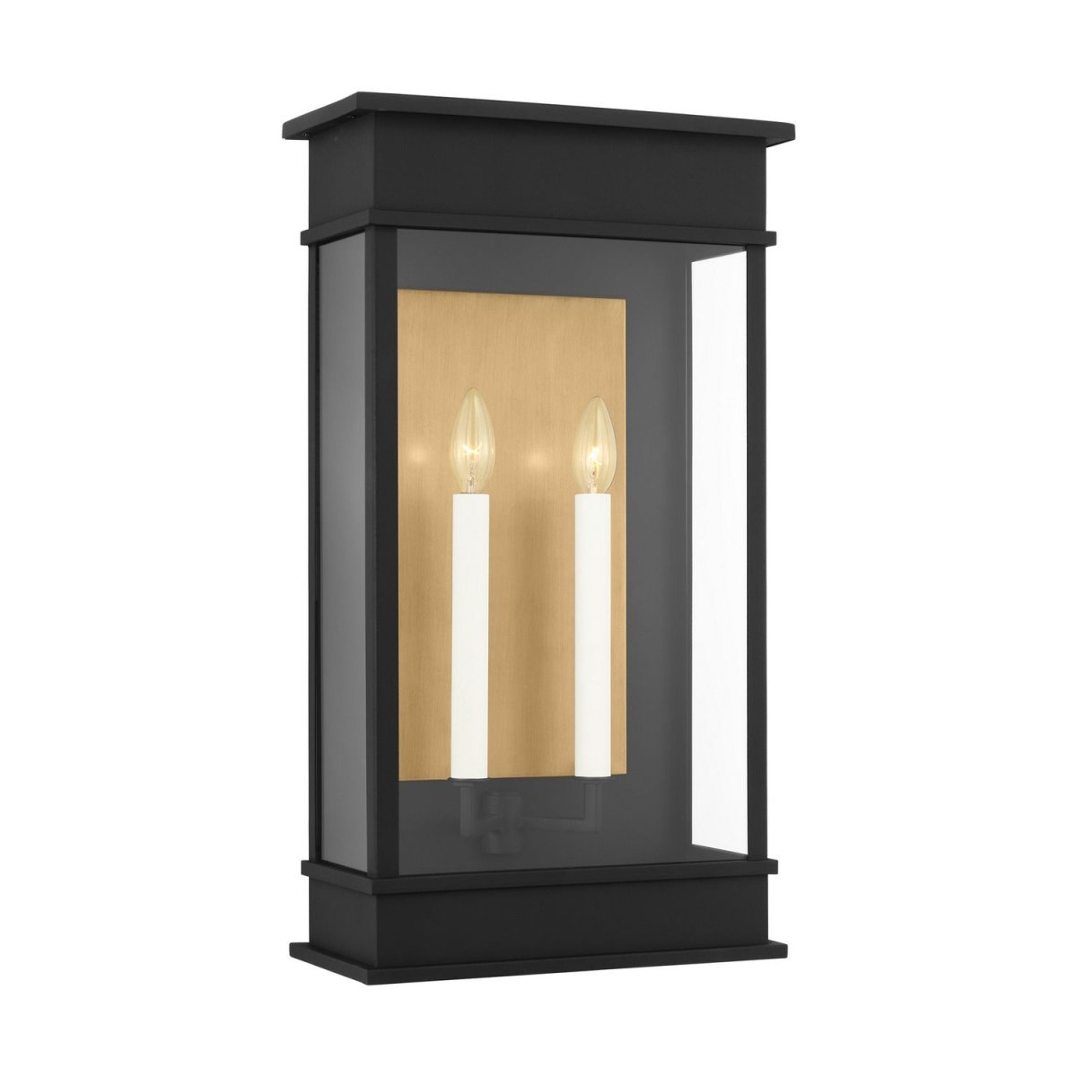 Lanterne murale extérieure Cupertino - Noir texturé 19 1/8" by Visual Comfort Studio | Luminaires & cie