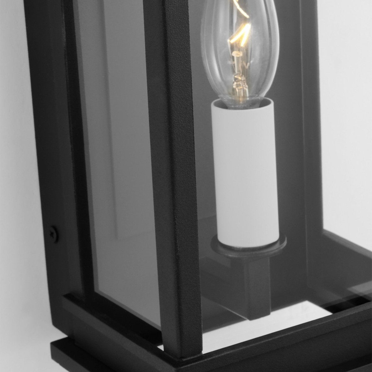 Lanterne murale extérieure Cupertino - Noir texturé 10 1/4" by Visual Comfort Studio | Luminaires & cie