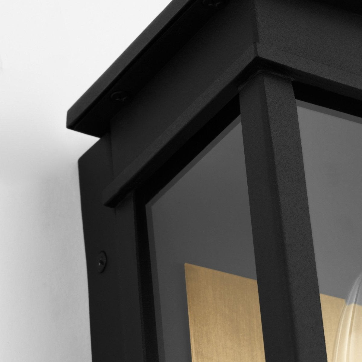 Lanterne murale extérieure Cupertino - Noir texturé 10 1/4" by Visual Comfort Studio | Luminaires & cie