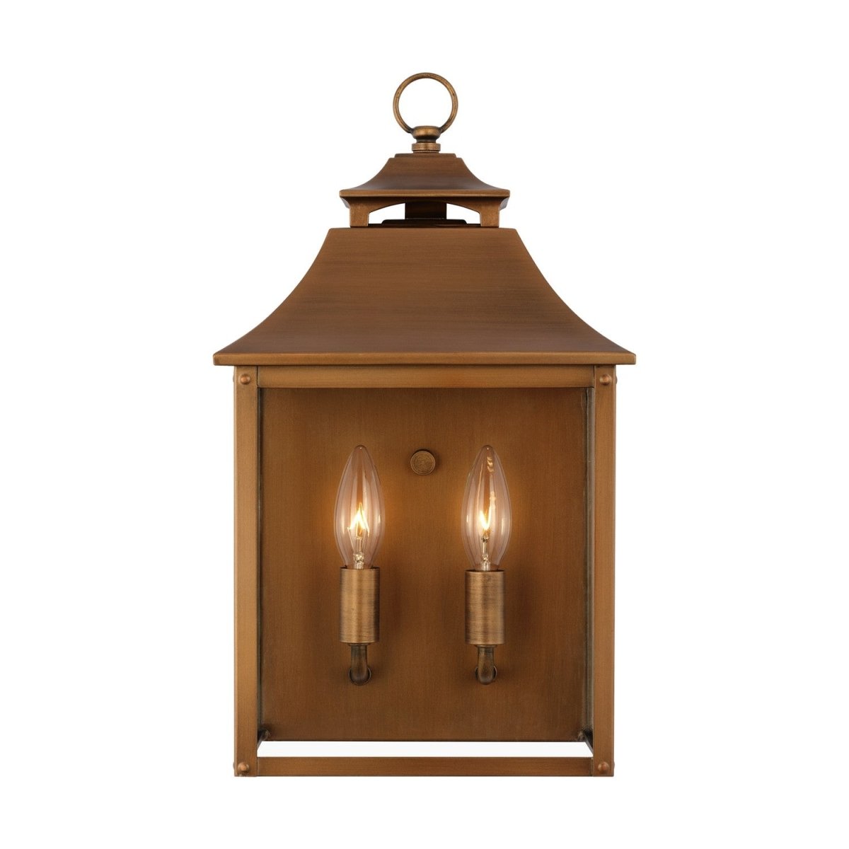 Lanterne murale extérieure Galena - Cuivre naturel 17" by Visual Comfort Studio | Luminaires & cie