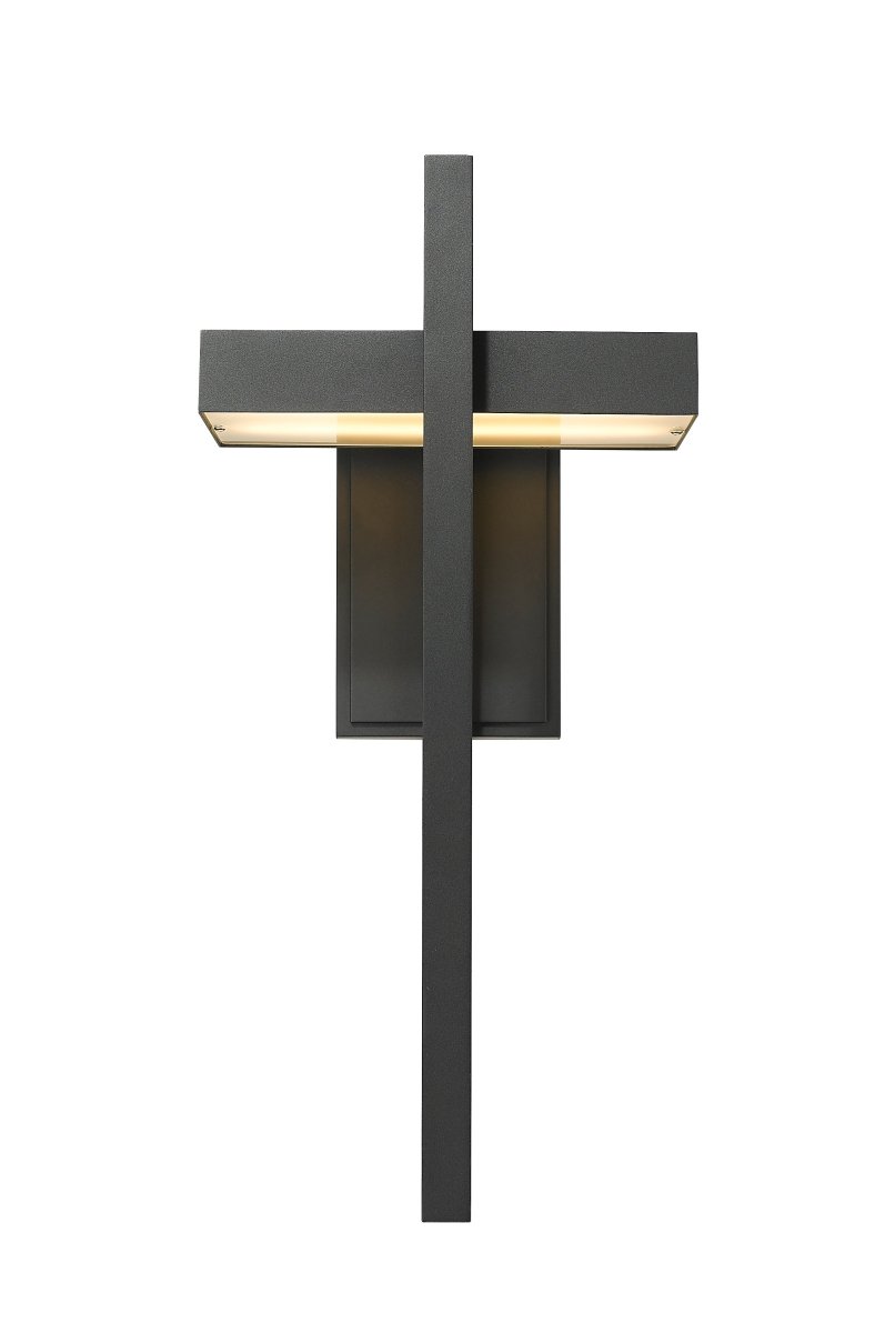 Lanterne murale extérieure Luttrel - Noir 11 3/4" by Z-Lite | Luminaires & cie