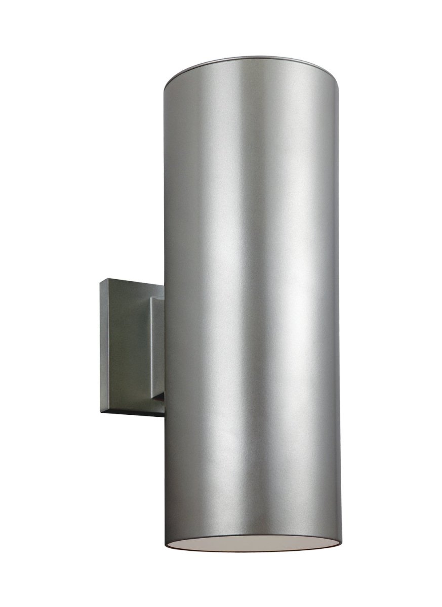 Lanterne murale extérieure Outdoor Cylinders - Nickel brossé peint 14 1/4" by Visual Comfort Studio | Luminaires & cie