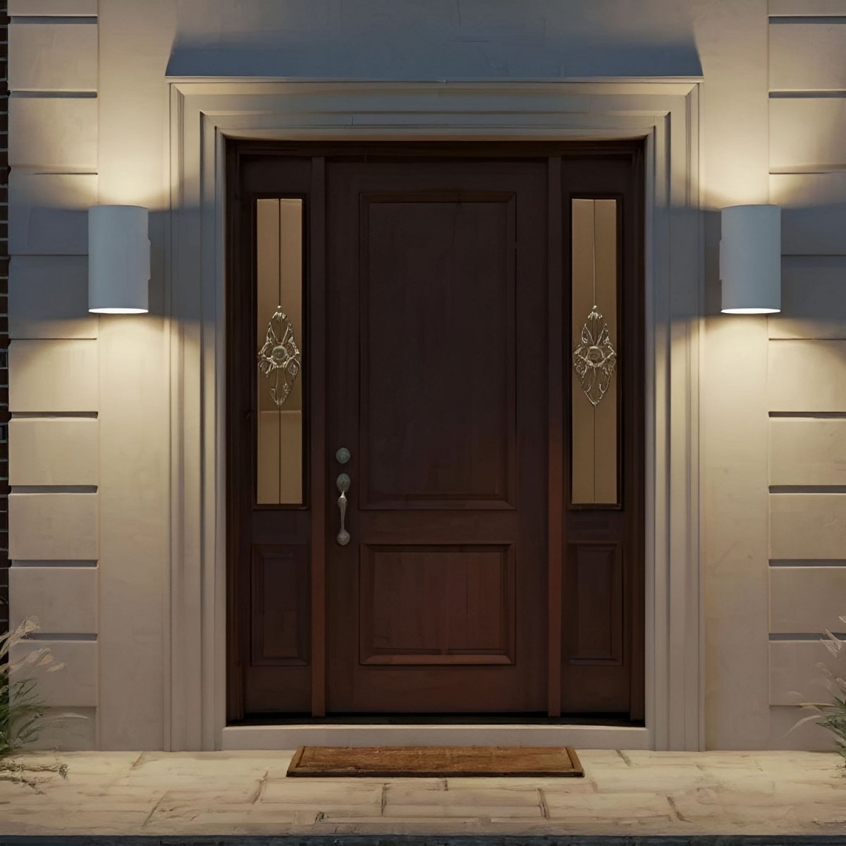 Lanterne murale extérieure Outdoor Cylinders - Noir texturé 18" by Visual Comfort Studio | Luminaires & cie