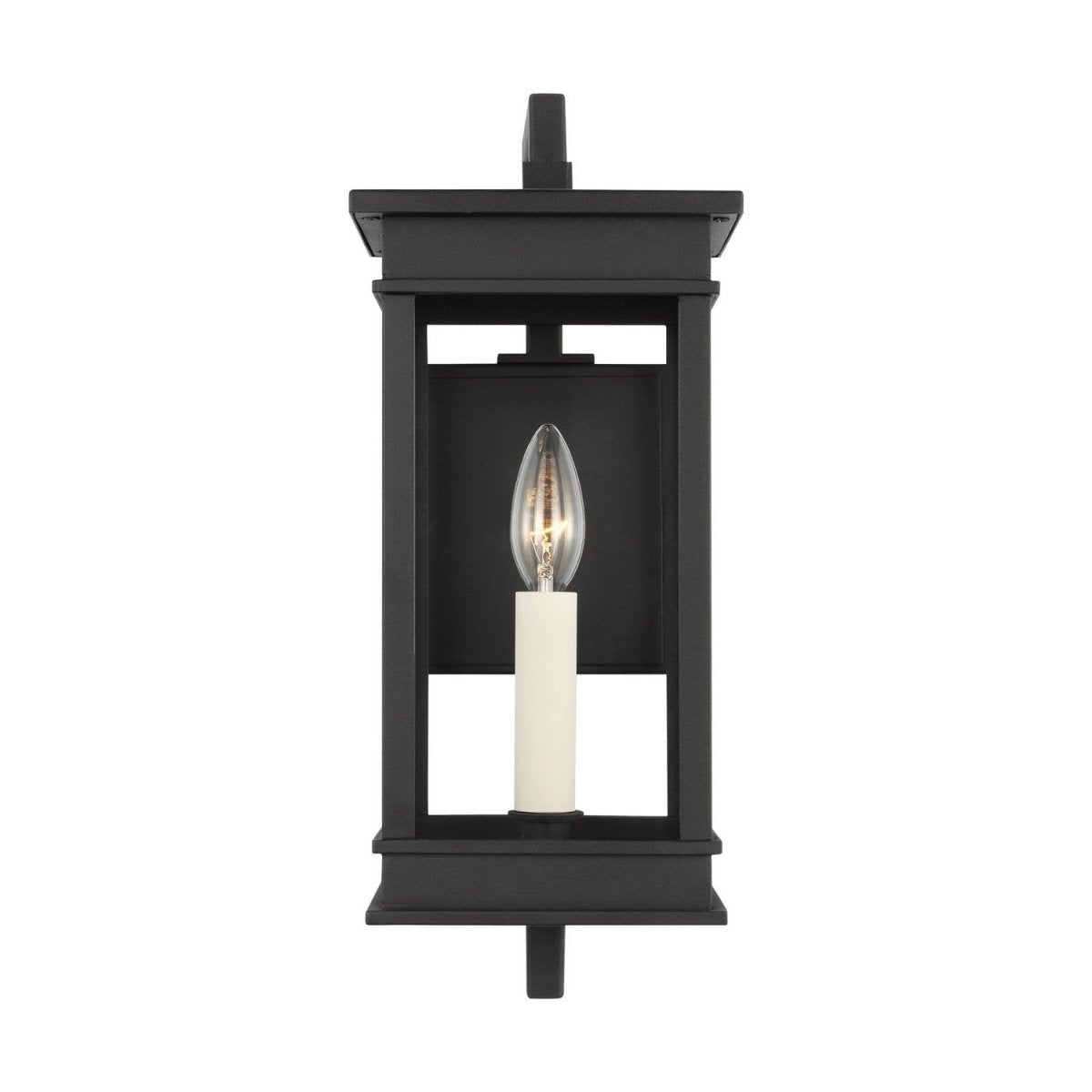 Lanterne murale extérieure sur bras Cupertino - Noir texturé 6 1/4" by Visual Comfort Studio | Luminaires & cie