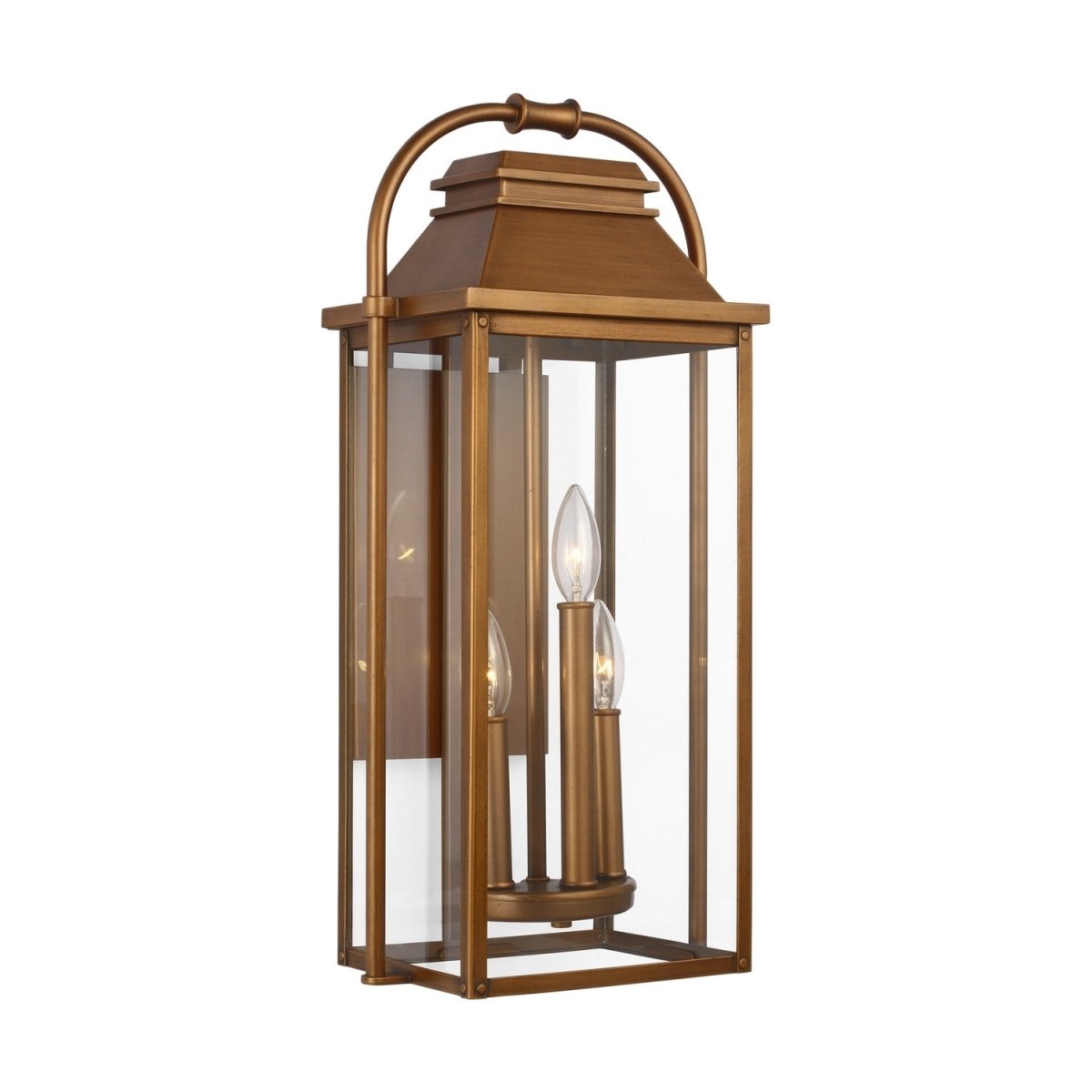Lanterne murale extérieure Wellsworth - Cuivre naturel 10 1/2" by Visual Comfort Studio | Luminaires & cie