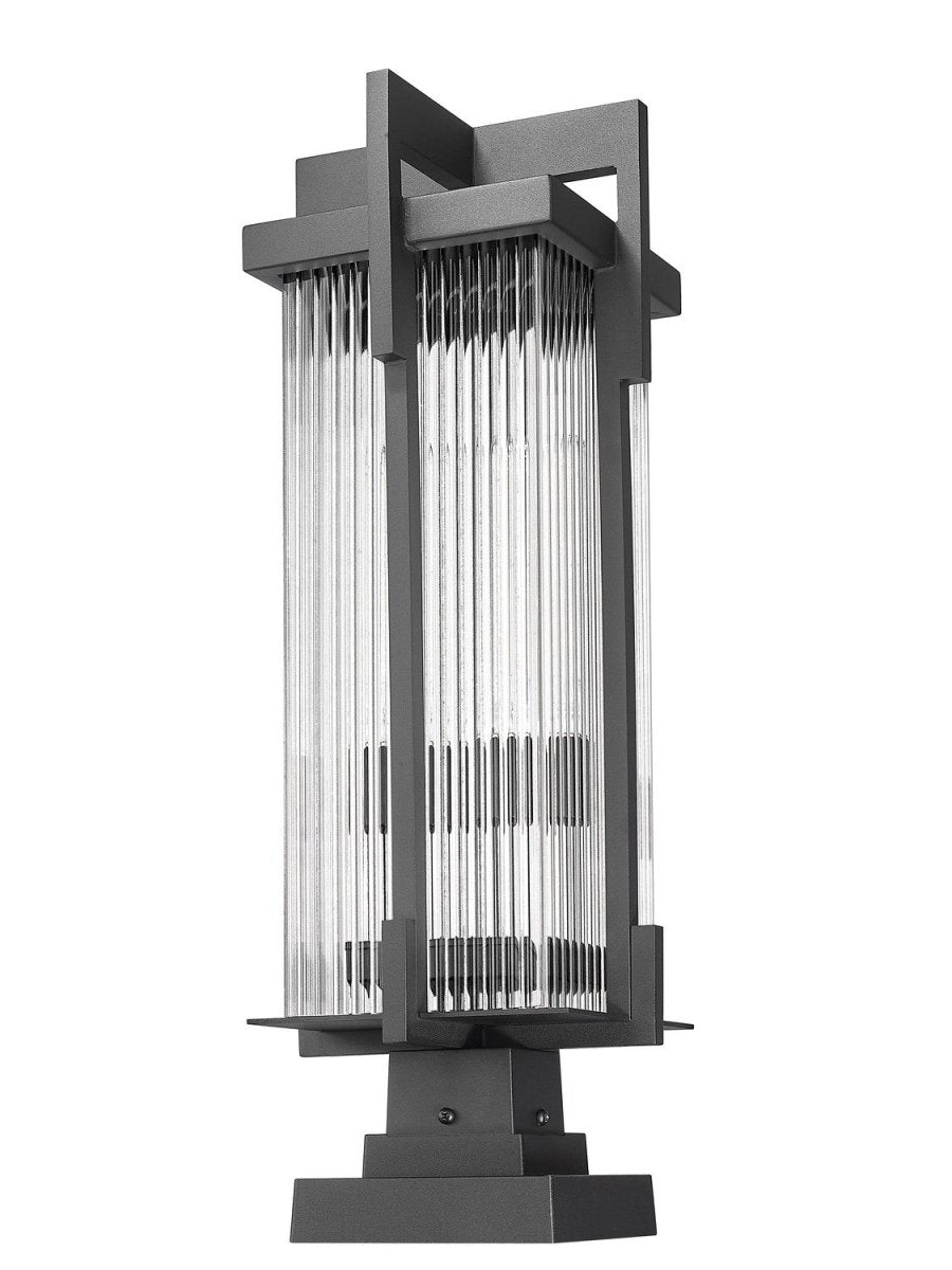 Lanterne sur poteau Fortis - 35" by Z-Lite | Luminaires & cie