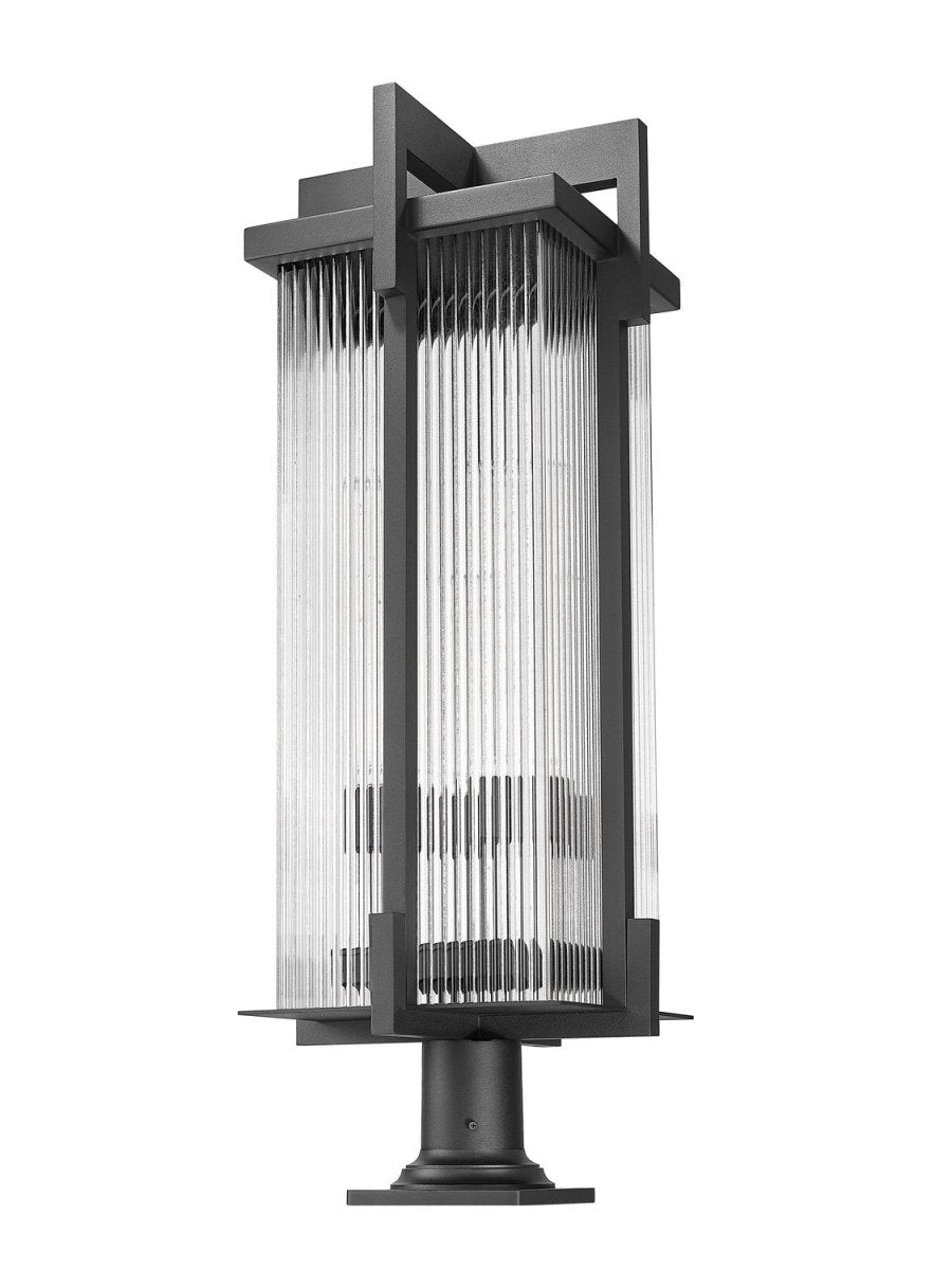 Lanterne sur poteau Fortis - 35" by Z-Lite | Luminaires & cie