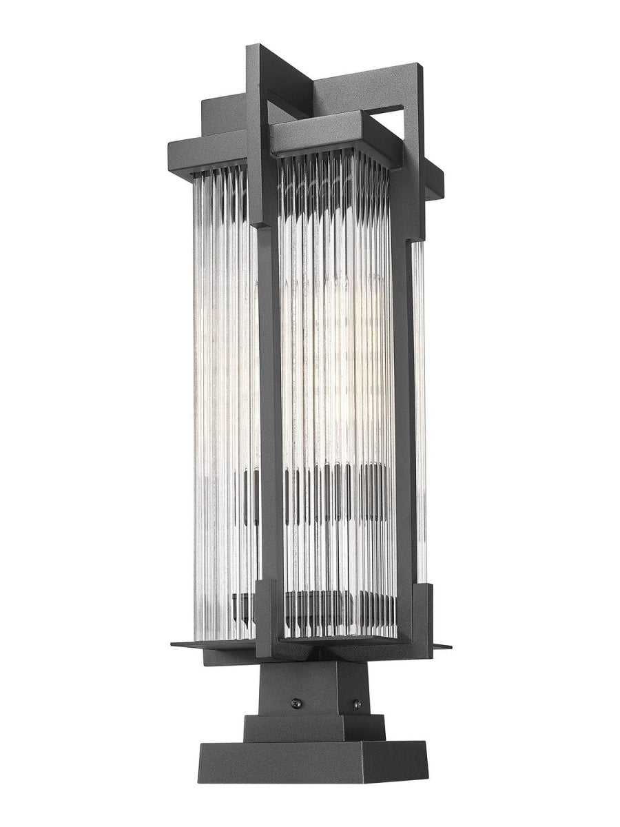 Lanterne sur poteau Fortis - 35" by Z-Lite | Luminaires & cie