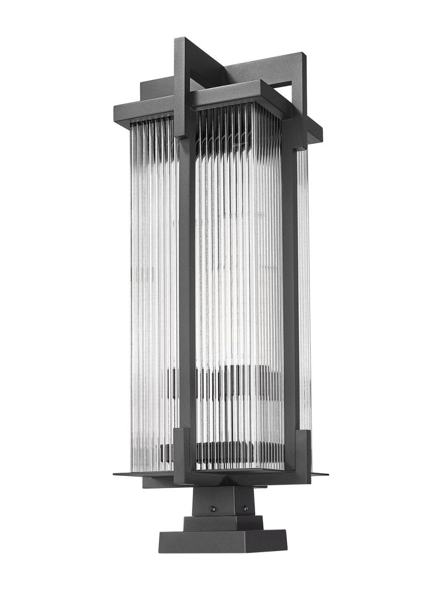 Lanterne sur poteau Fortis - 35" by Z-Lite | Luminaires & cie