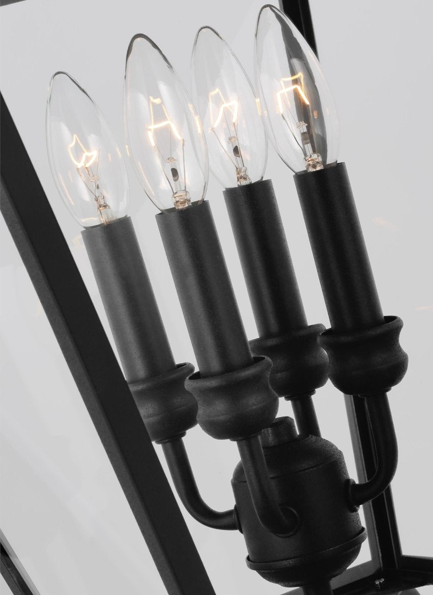 Lanterne sur poteau Galena - Textured Black 13.25 by Visual Comfort Studio | Luminaires & cie