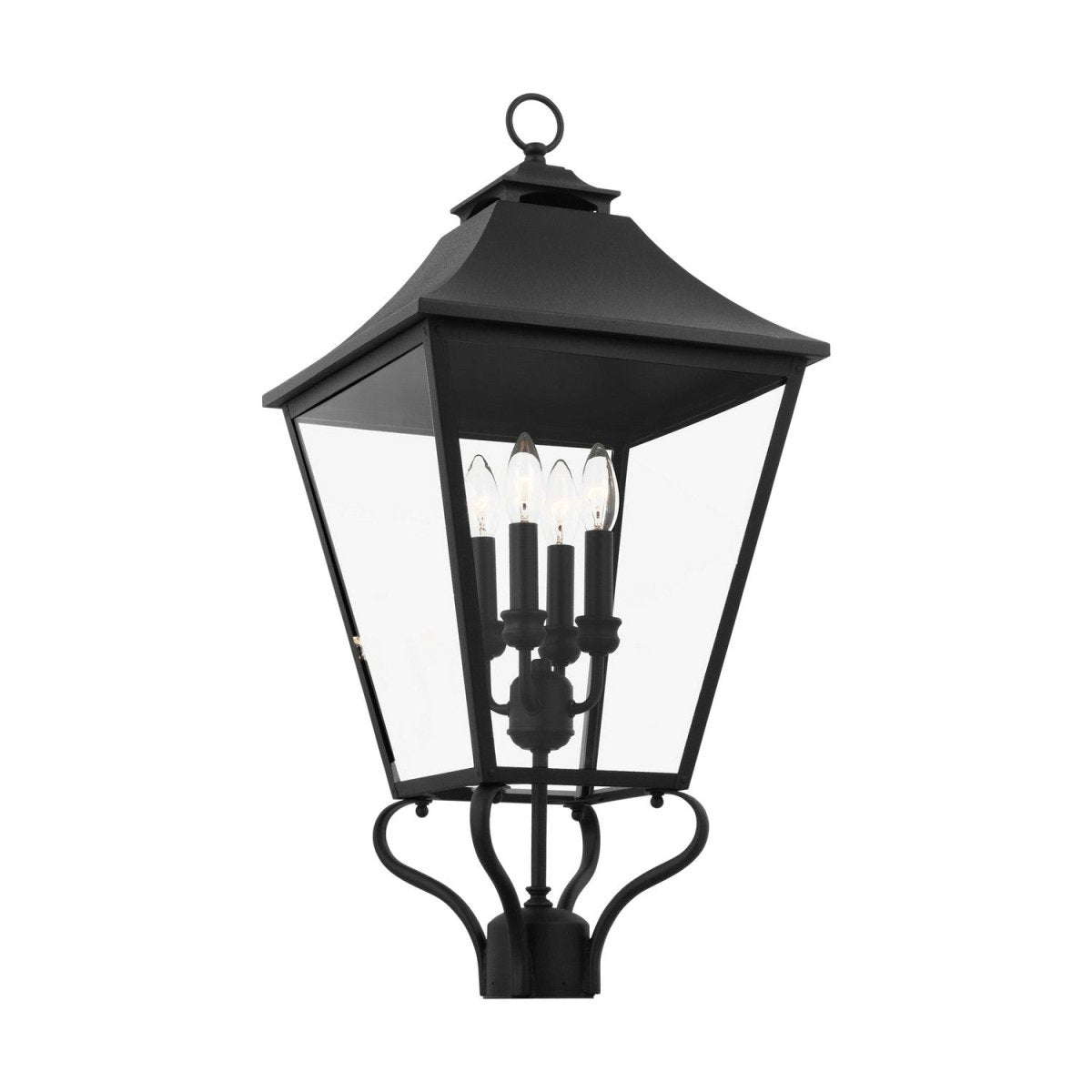 Lanterne sur poteau Galena - Textured Black 13.25 by Visual Comfort Studio | Luminaires & cie