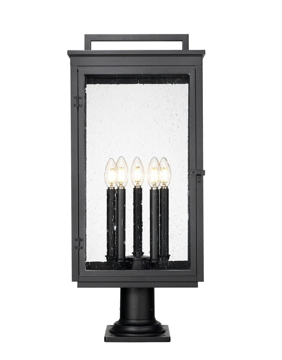 Lanterne sur poteau Hartwell - 34" by Z-Lite | Luminaires & cie