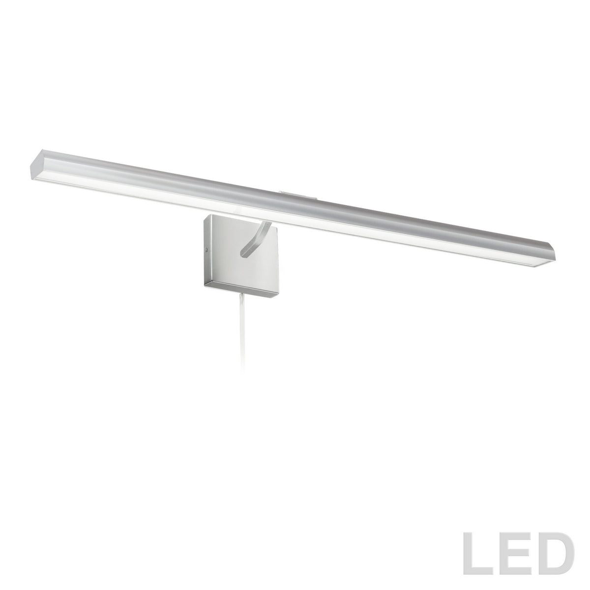 Applique de tableau Leonardo 32", Chrome satiné – Dainolite