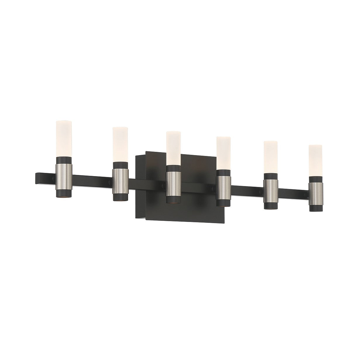 Luminaire de vanité Albany Argent-Noir Mix, 26 1/2" – vue 2