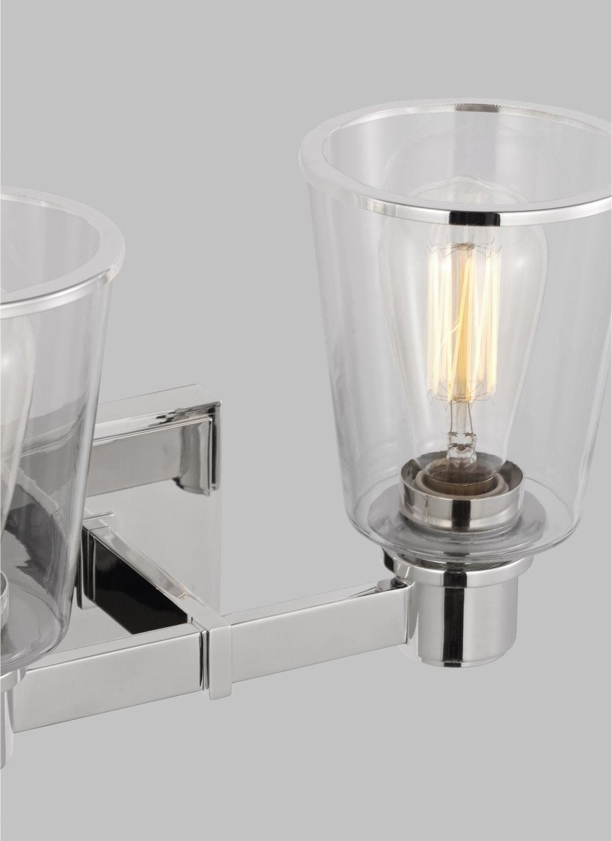 Luminaire de vanité Alessa - Nickel poli 30 5/8" by Visual Comfort Studio | Luminaires & cie