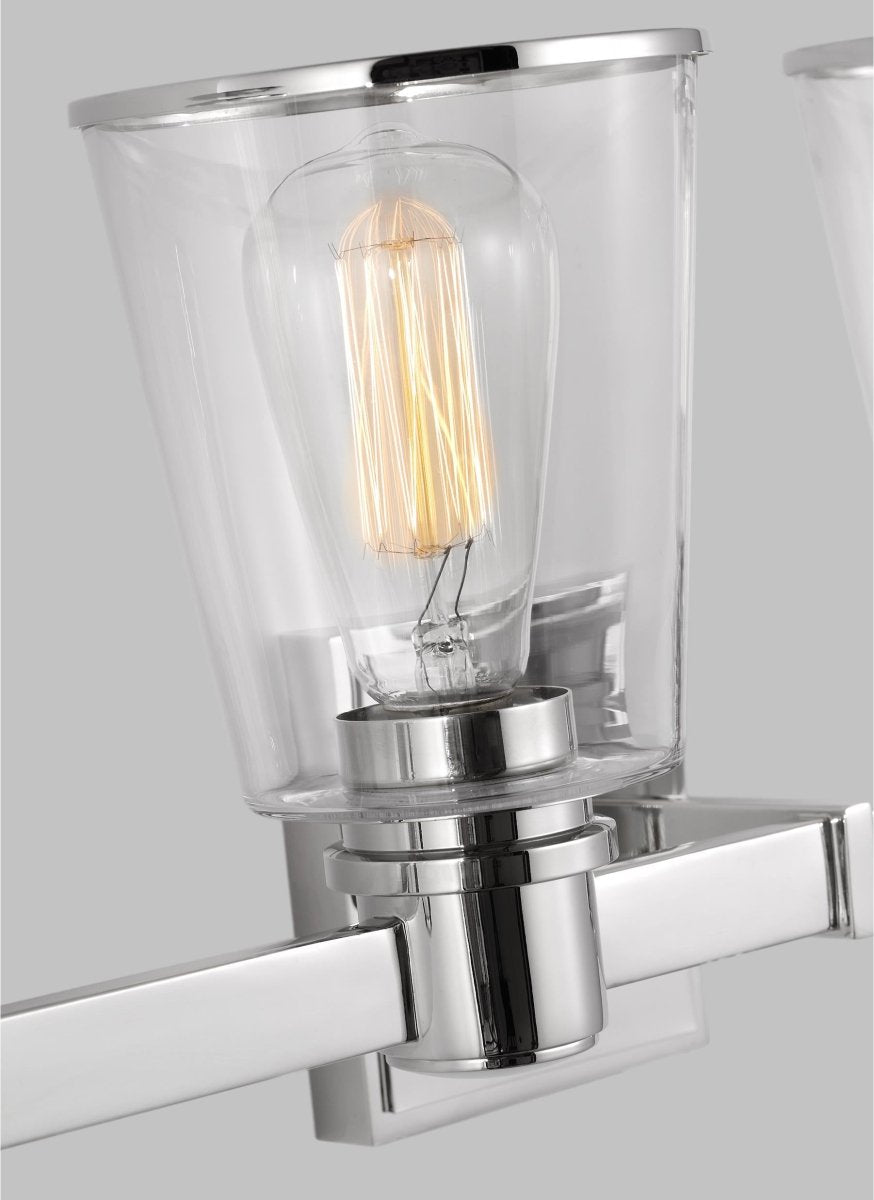 Luminaire de vanité Alessa - Nickel poli 30 5/8" by Visual Comfort Studio | Luminaires & cie