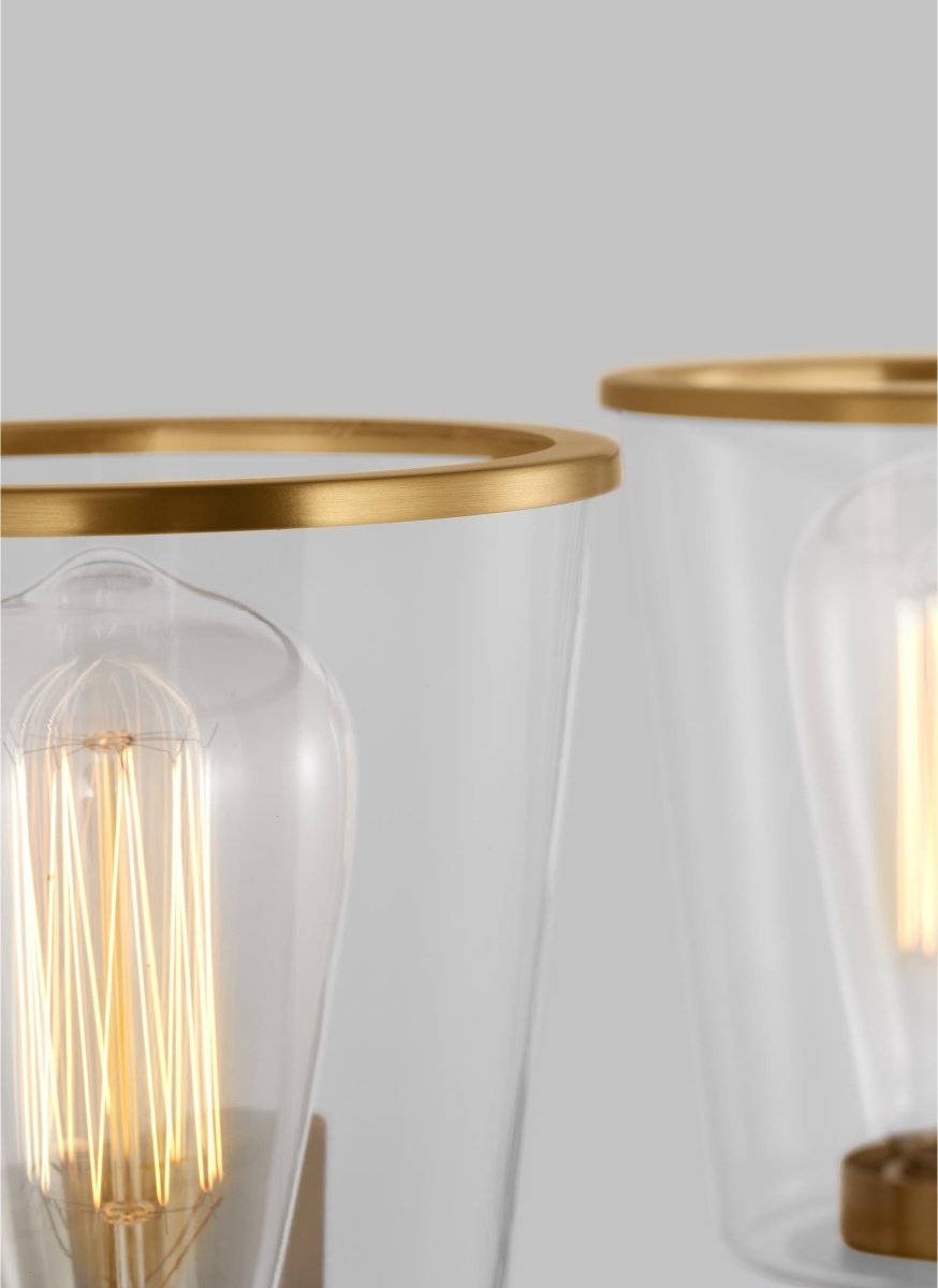 Luminaire de vanité Alessa - Nickel poli 30 5/8" by Visual Comfort Studio | Luminaires & cie