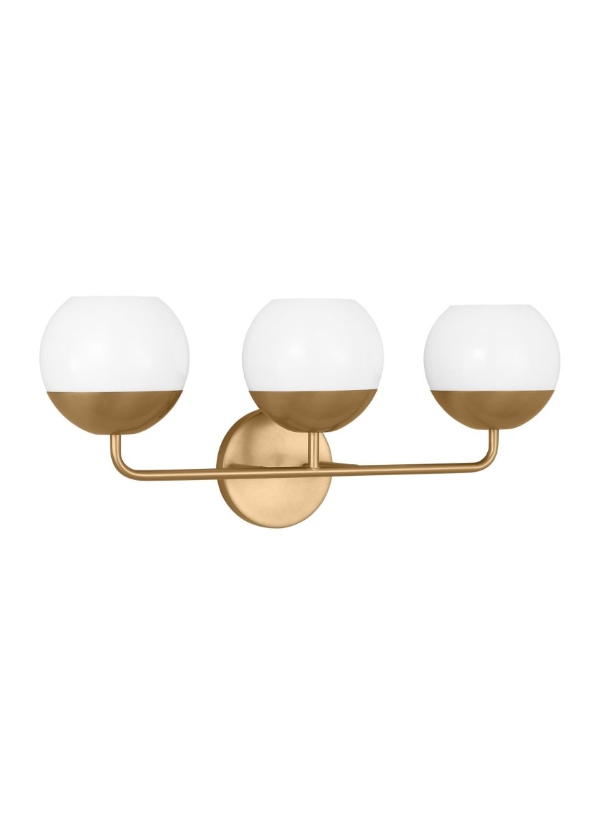 Luminaire de vanité Alvin - Laiton satiné 24 1/8" Ampoules DEL incluses by Visual Comfort Studio | Luminaires & cie