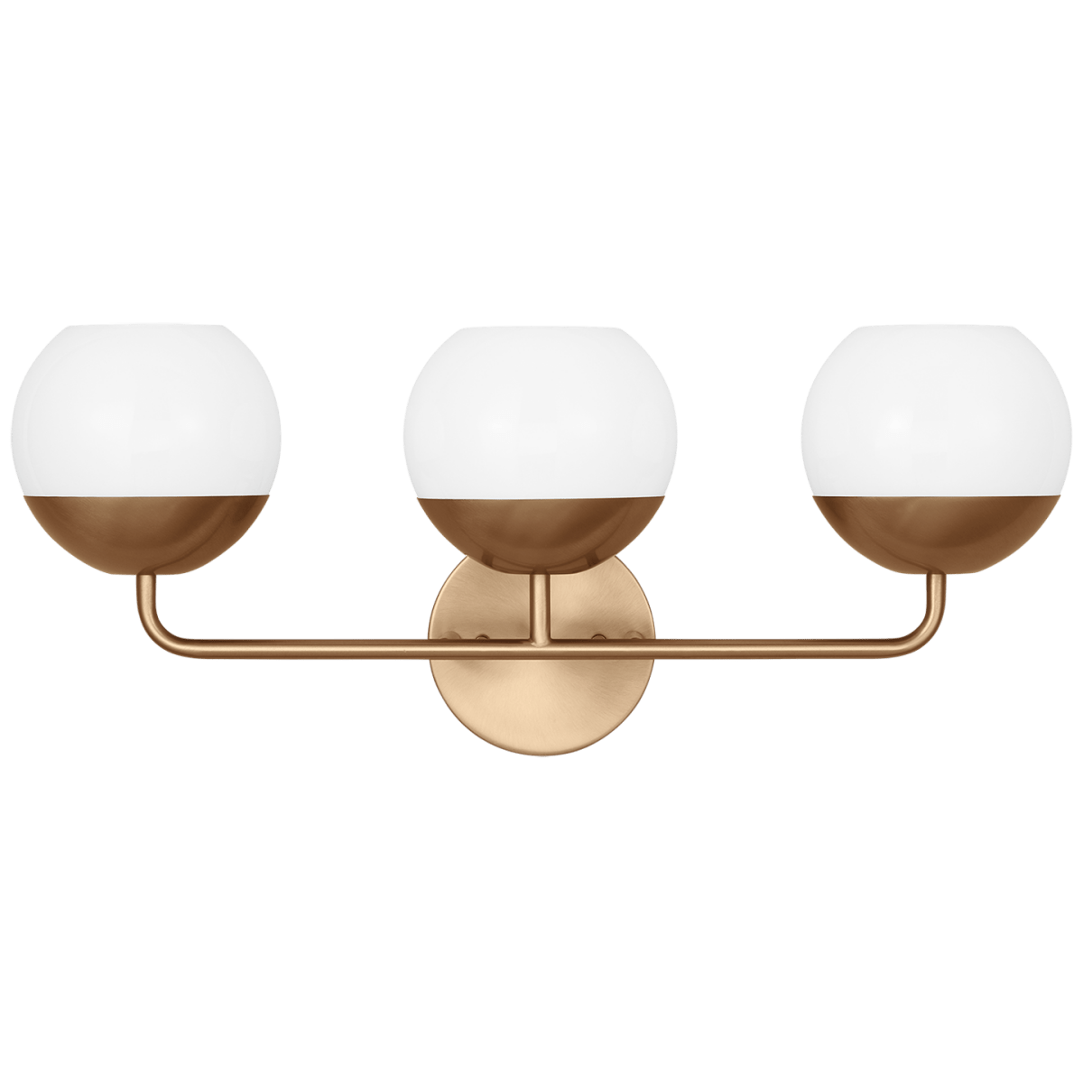 Luminaire de vanité Alvin - Laiton satiné 24 1/8" Ampoules DEL incluses by Visual Comfort Studio | Luminaires & cie