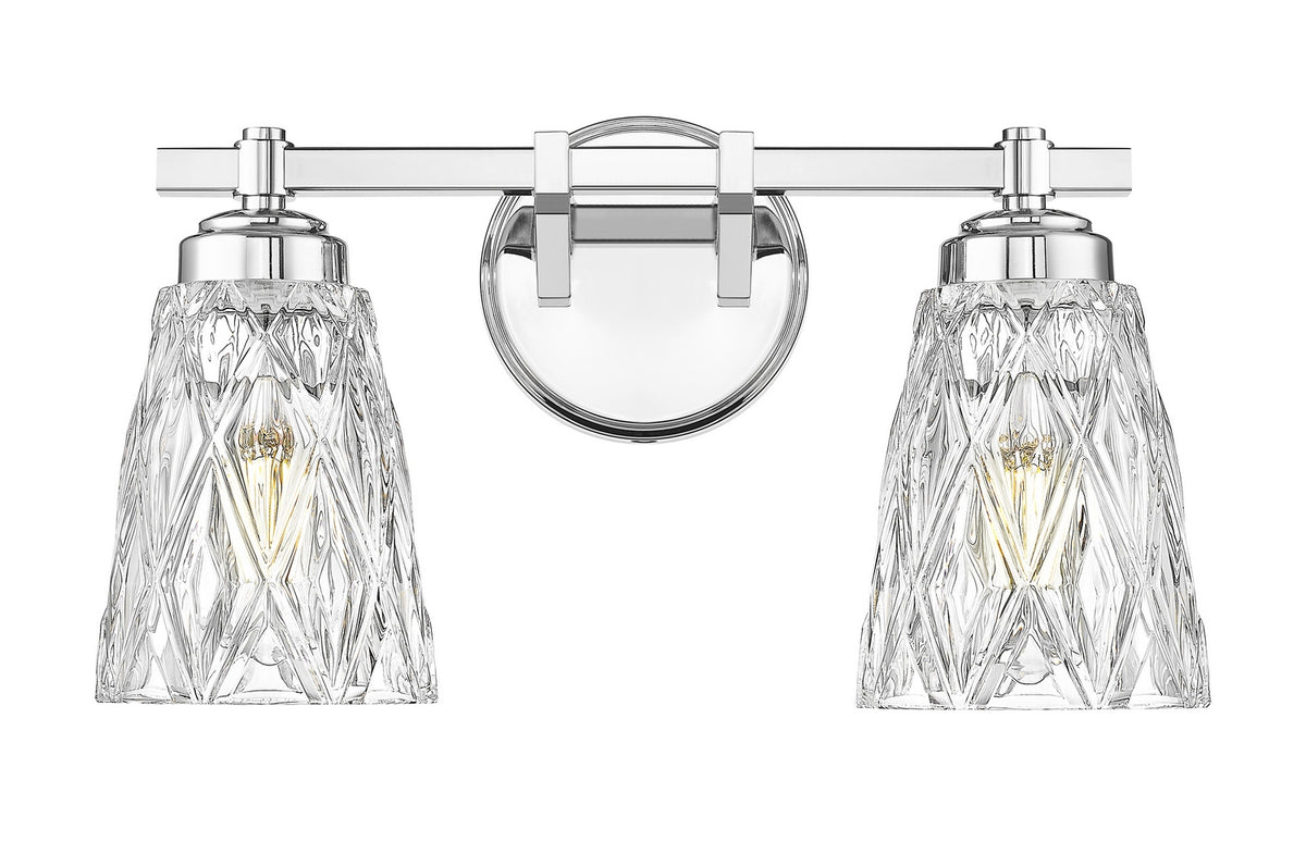 Luminaire de vanité Andree Chrome, 16" – vue 2