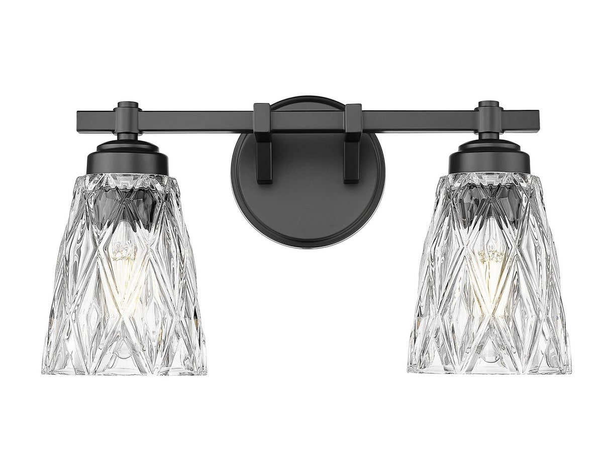 Luminaire de vanité Andree Noir mat, 16" – vue 2