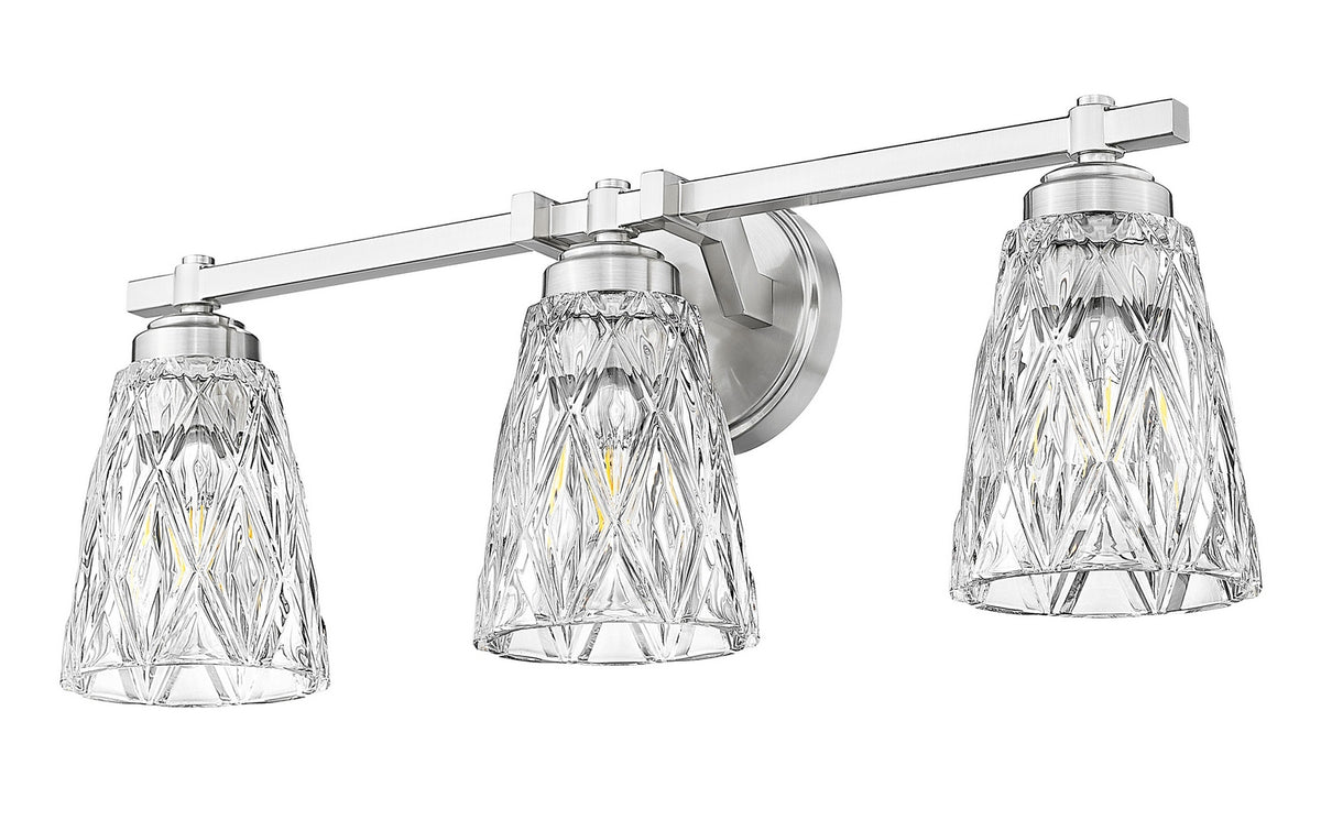 Luminaire de vanité Andree Nickel brossé, 24" – vue 5