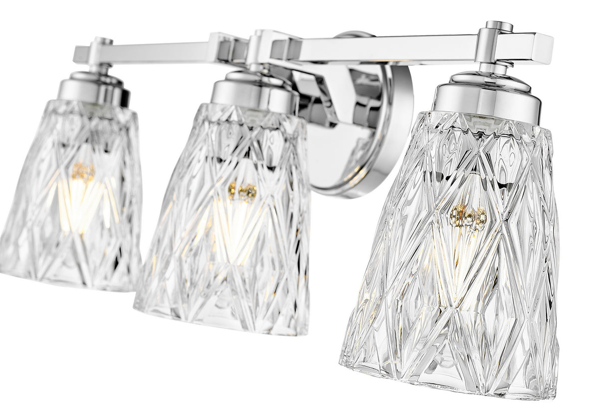 Luminaire de vanité Andree Chrome, 24" – vue 4