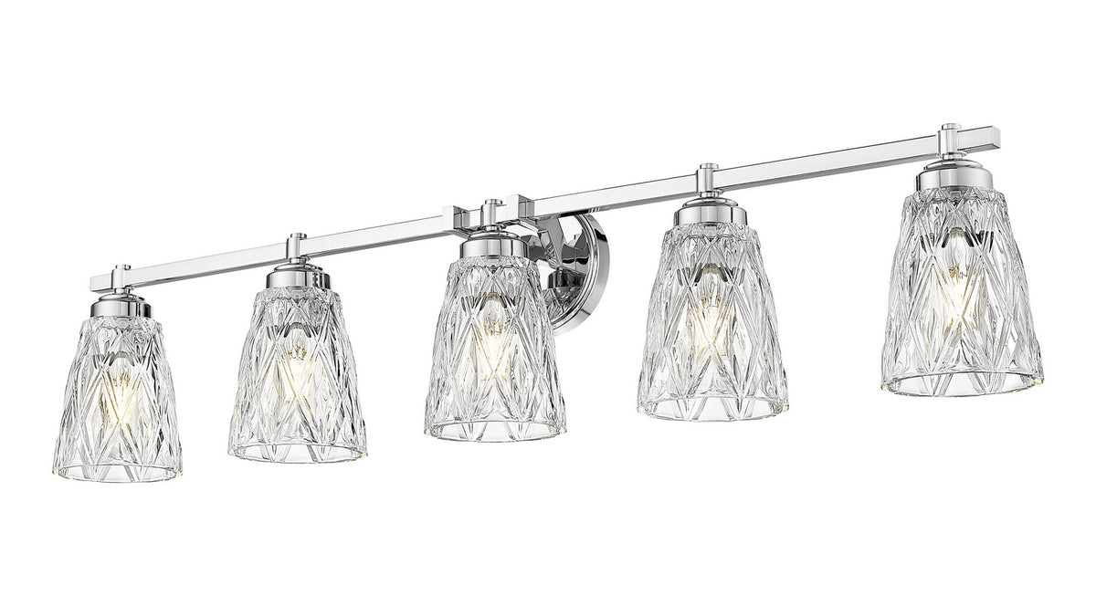 Luminaire de vanité Andree Chrome, 40" – vue 4