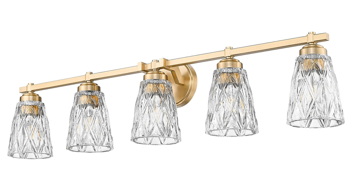 Luminaire de vanité Andree Or moderne, 40" – vue 5