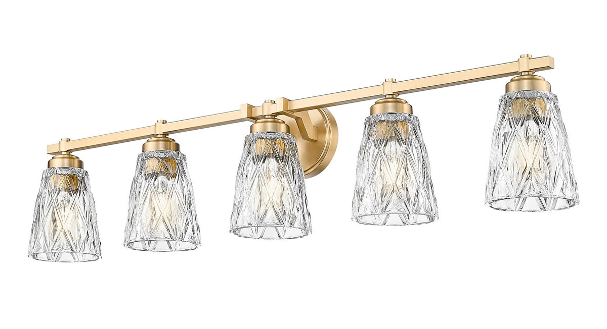 Luminaire de vanité Andree Or moderne, 40" – vue 7