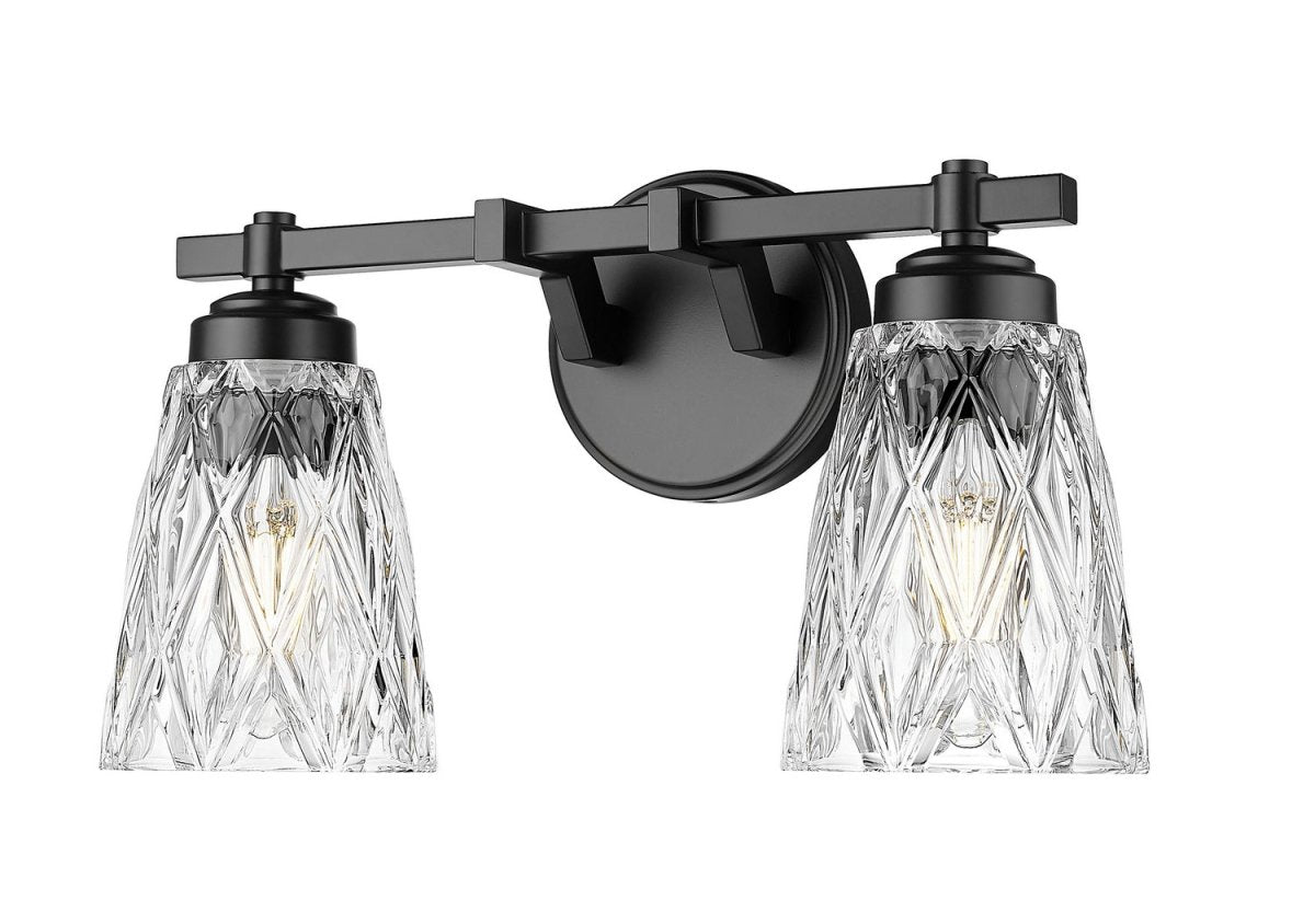 Luminaire de vanité Andree - Noir mat 16" by Z-Lite | Luminaires & cie