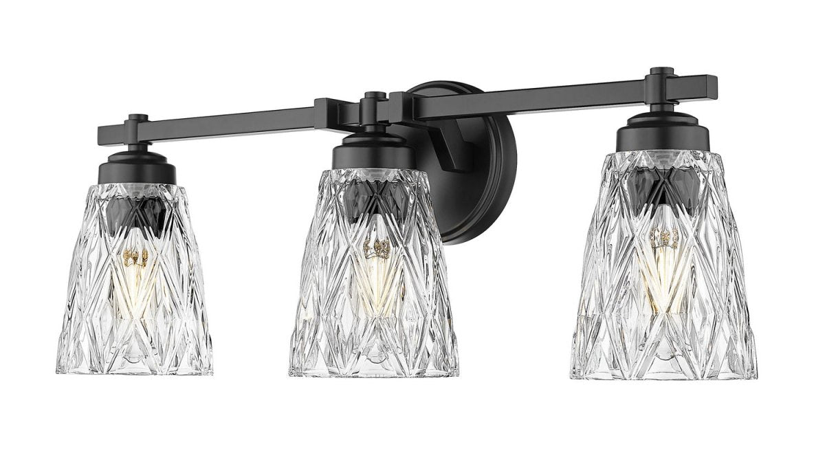 Luminaire de vanité Andree - Noir mat 24" by Z-Lite | Luminaires & cie