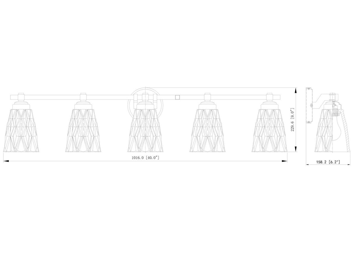 Luminaire de vanité Andree - Or moderne 40" by Z-Lite | Luminaires & cie