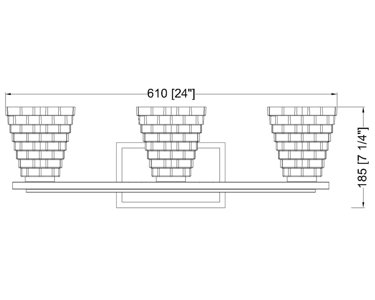 Luminaire de vanité Annalise Nickel brossé, 24" – vue 6