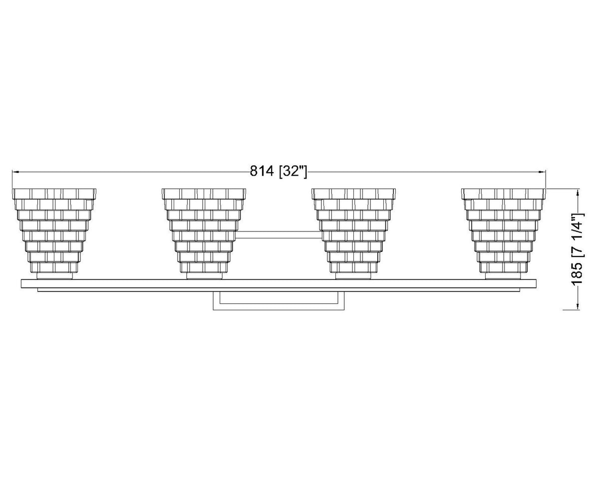 Luminaire de vanité Annalise Nickel brossé, 32" – vue 6