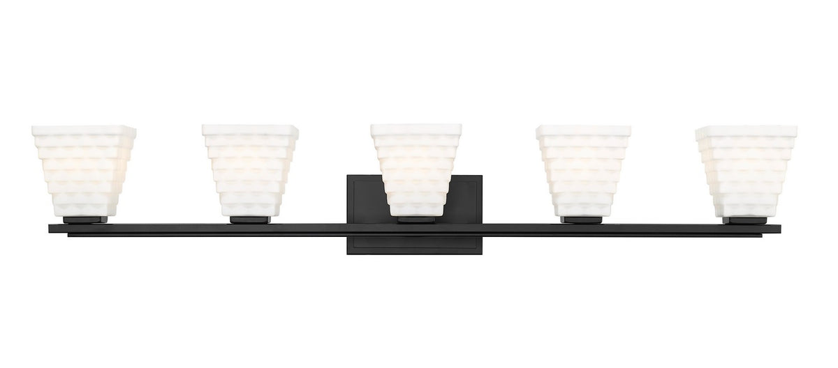 Luminaire de vanité Annalise Noir mat, 42" – vue 2