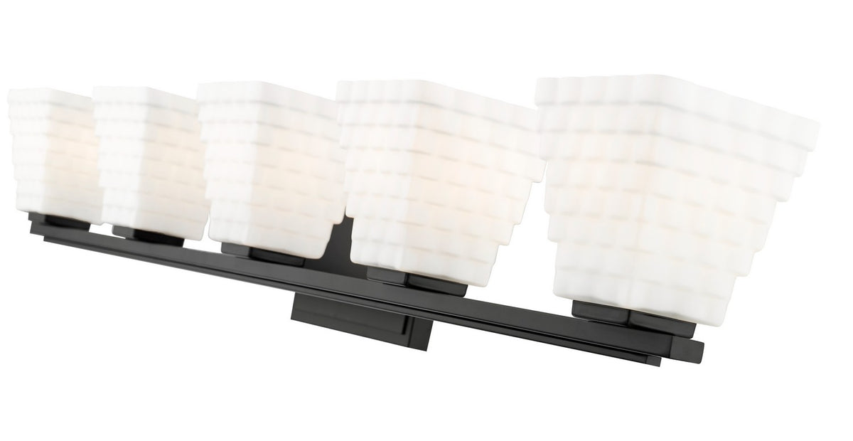 Luminaire de vanité Annalise Noir mat, 42" – vue 5