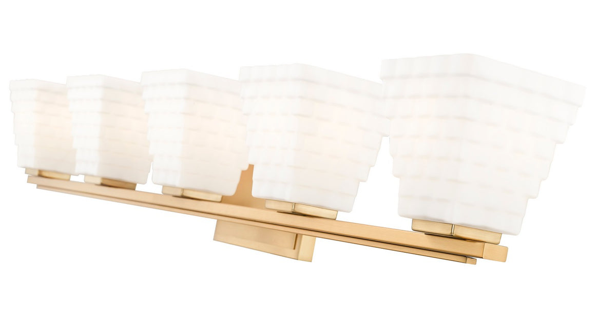 Luminaire de vanité Annalise Or moderne, 42" – vue 5